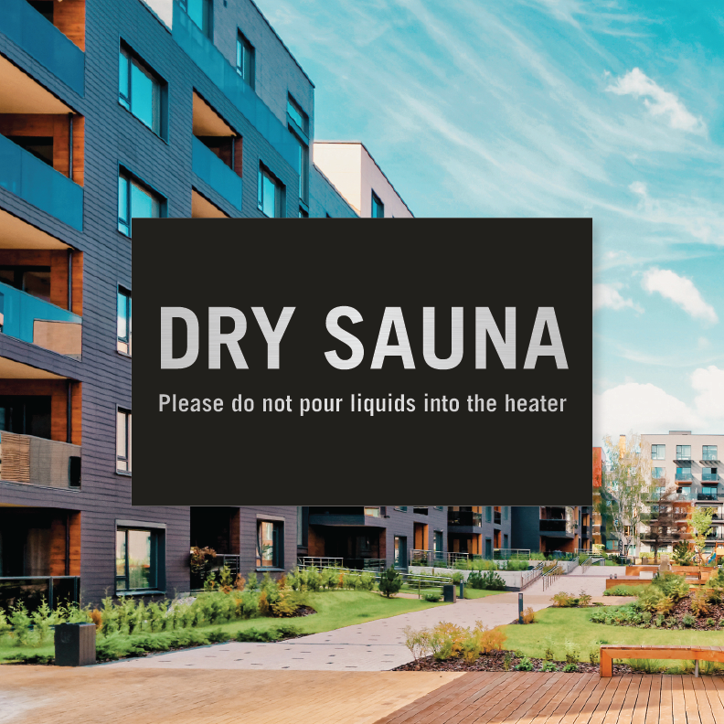 Dry Sauna Sign