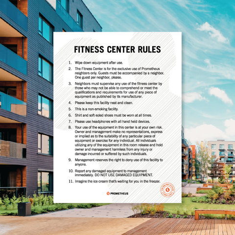 Fitness Center Rules