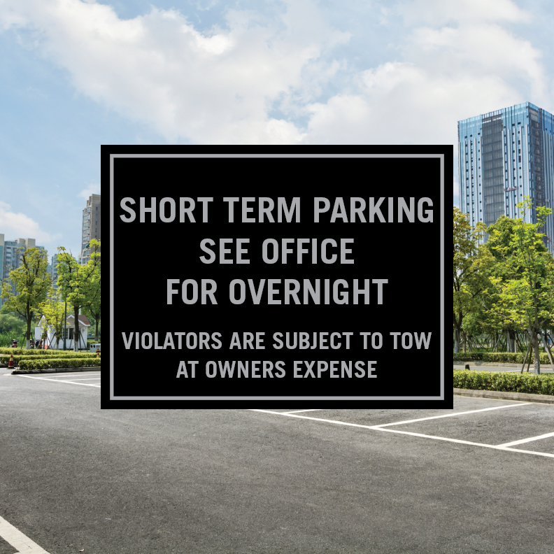 Short Term Parking (Black Panel Only)