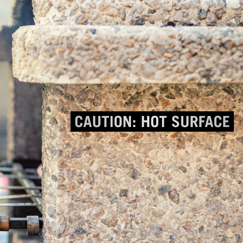 CAUTION: HOT SURFACE (Black Panel)