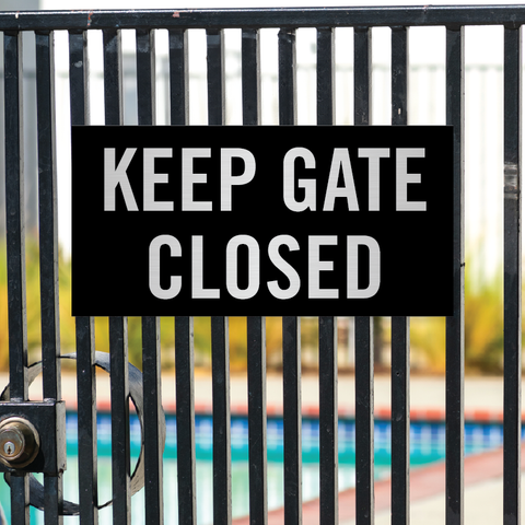 Keep Gate Closed (Black Panel)