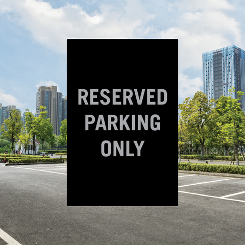 Reserved Parking Sign (Panel Only)