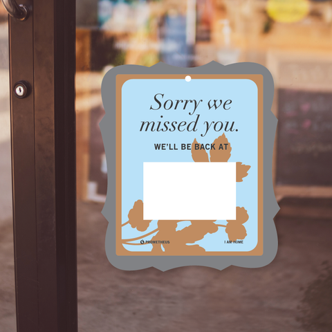 Sorry We Missed You Door Hanging Sign