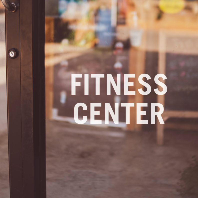 Fitness Center Cut Vinyl Stickers